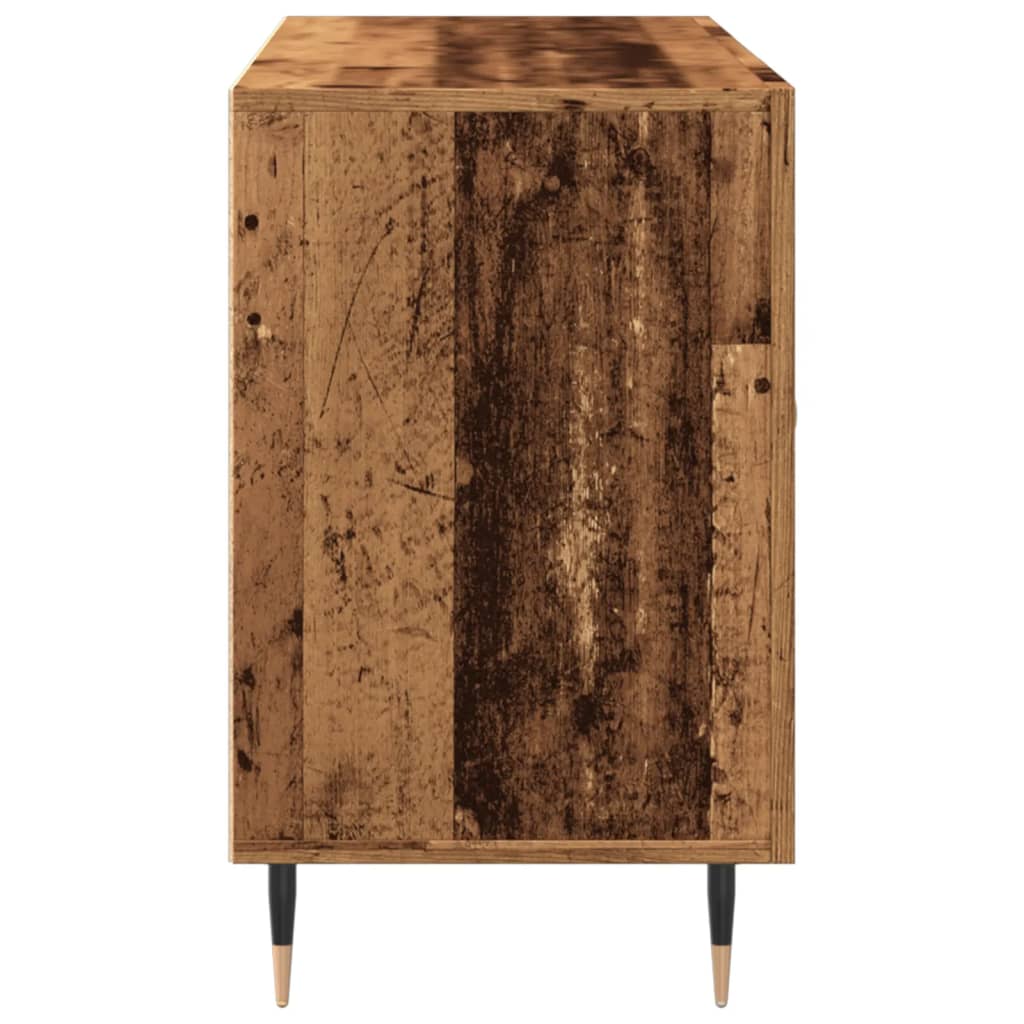 skænk 100x36x60 cm konstrueret træ gammelt træ-look