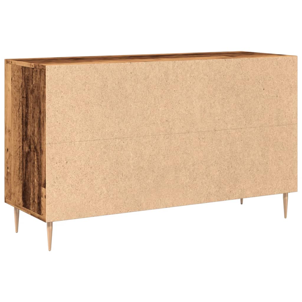 skænk 100x36x60 cm konstrueret træ gammelt træ-look