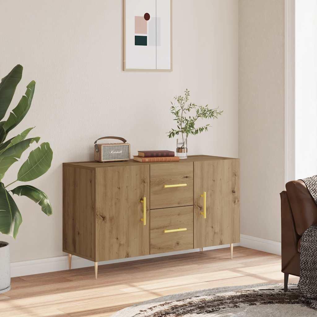 skænk 100x36x60 cm konstrueret træ kunsteg