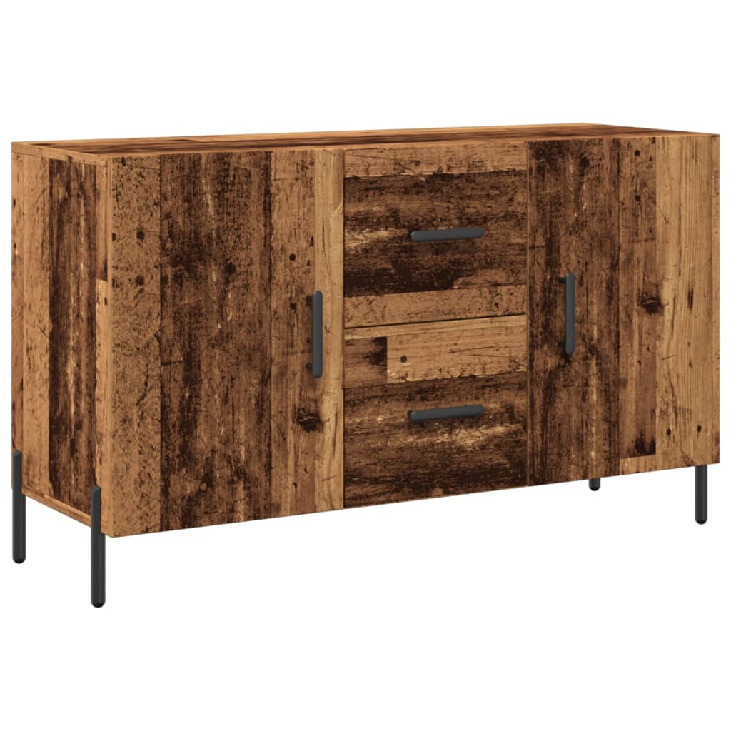 skænk 100x36x60 cm konstrueret træ gammelt træ-look