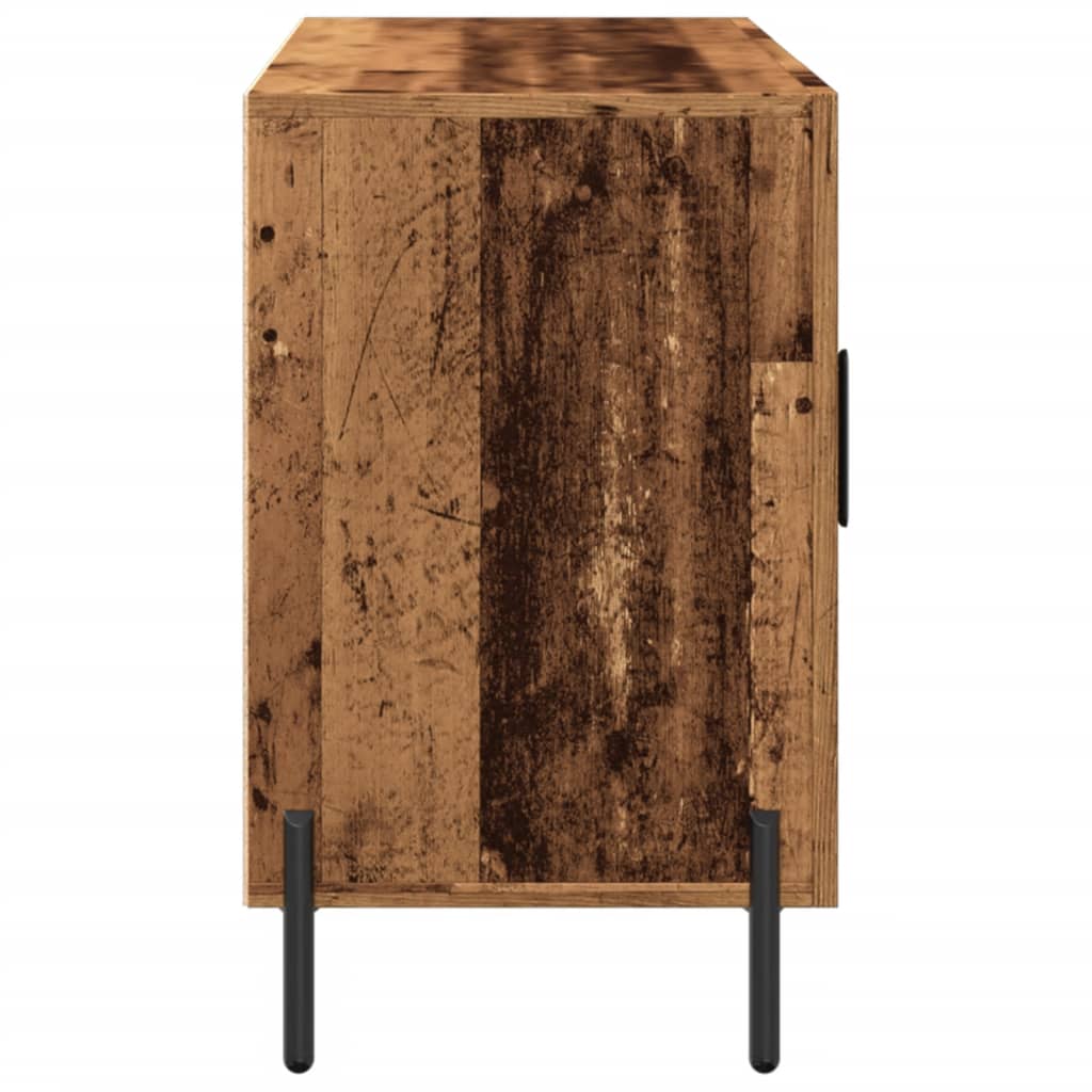 skænk 100x36x60 cm konstrueret træ gammelt træ-look