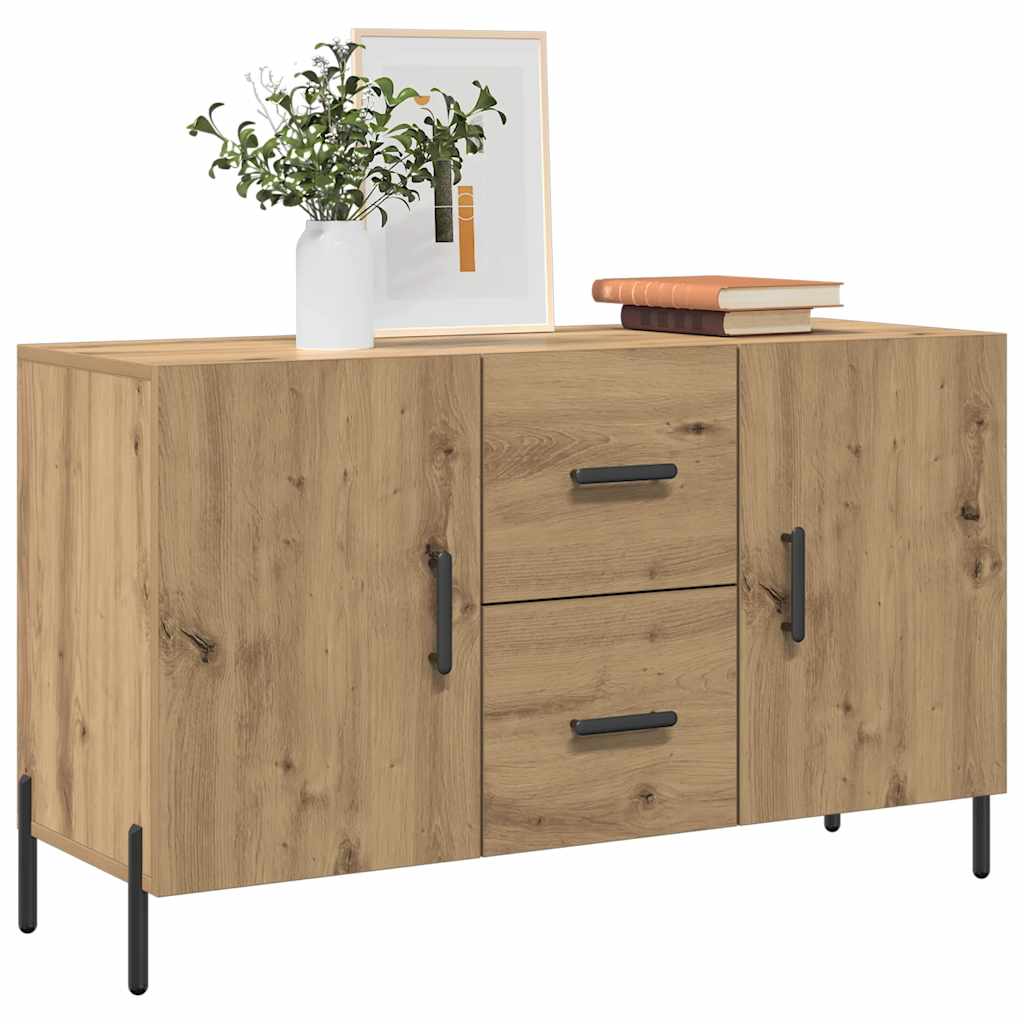 skænk 100x36x60 cm konstrueret træ kunsteg