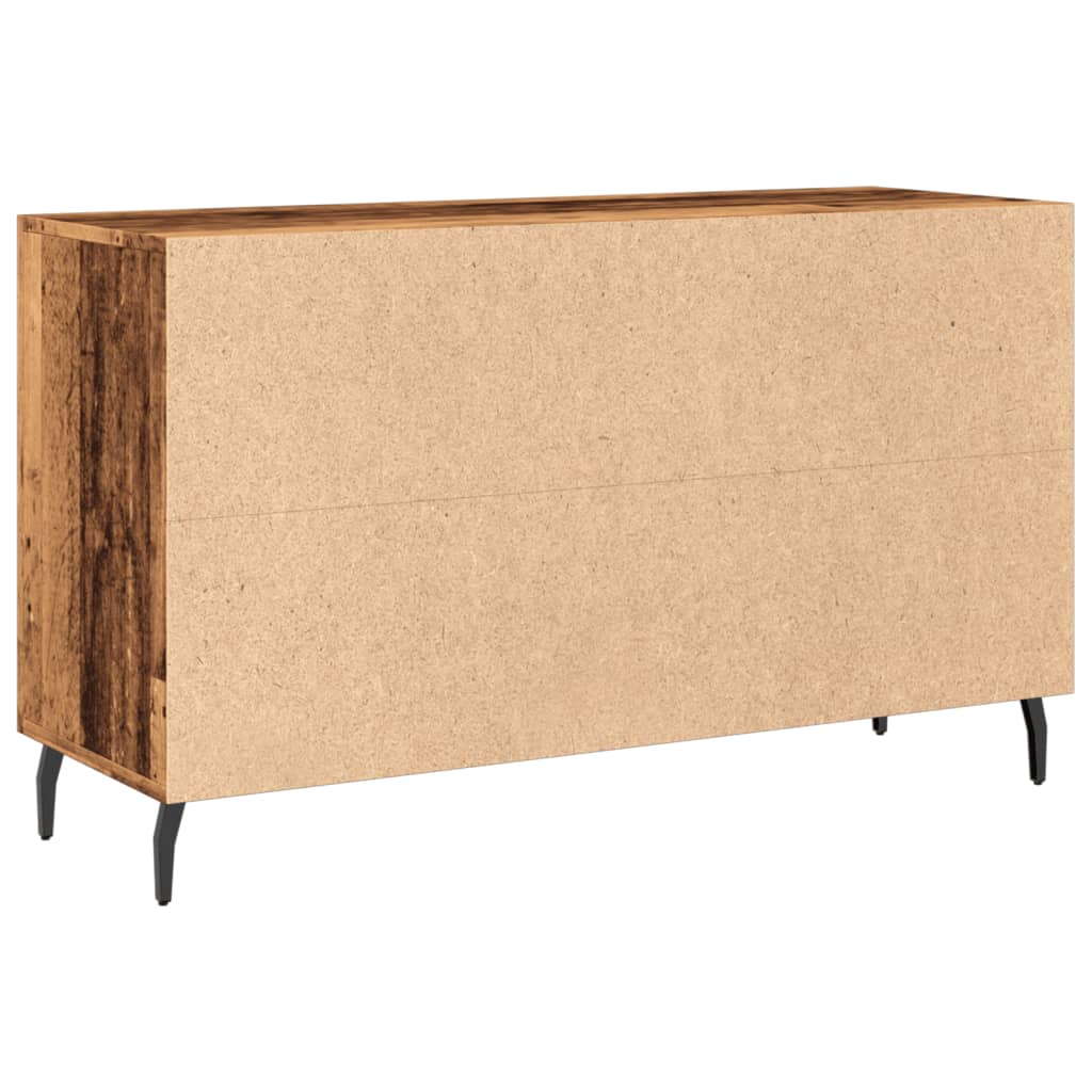 skænk 100x36x60 cm konstrueret træ gammelt træ-look