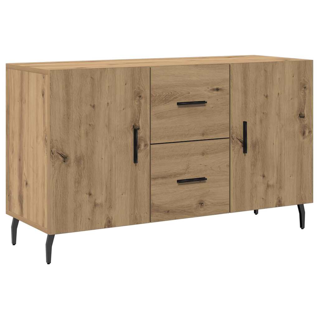 skænk 100x36x60 cm konstrueret træ egetræsfarve