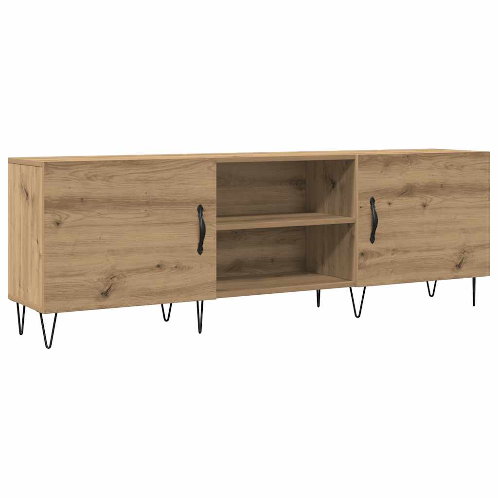 tv-bord 150x30x50 cm konstrueret træ kunsteg