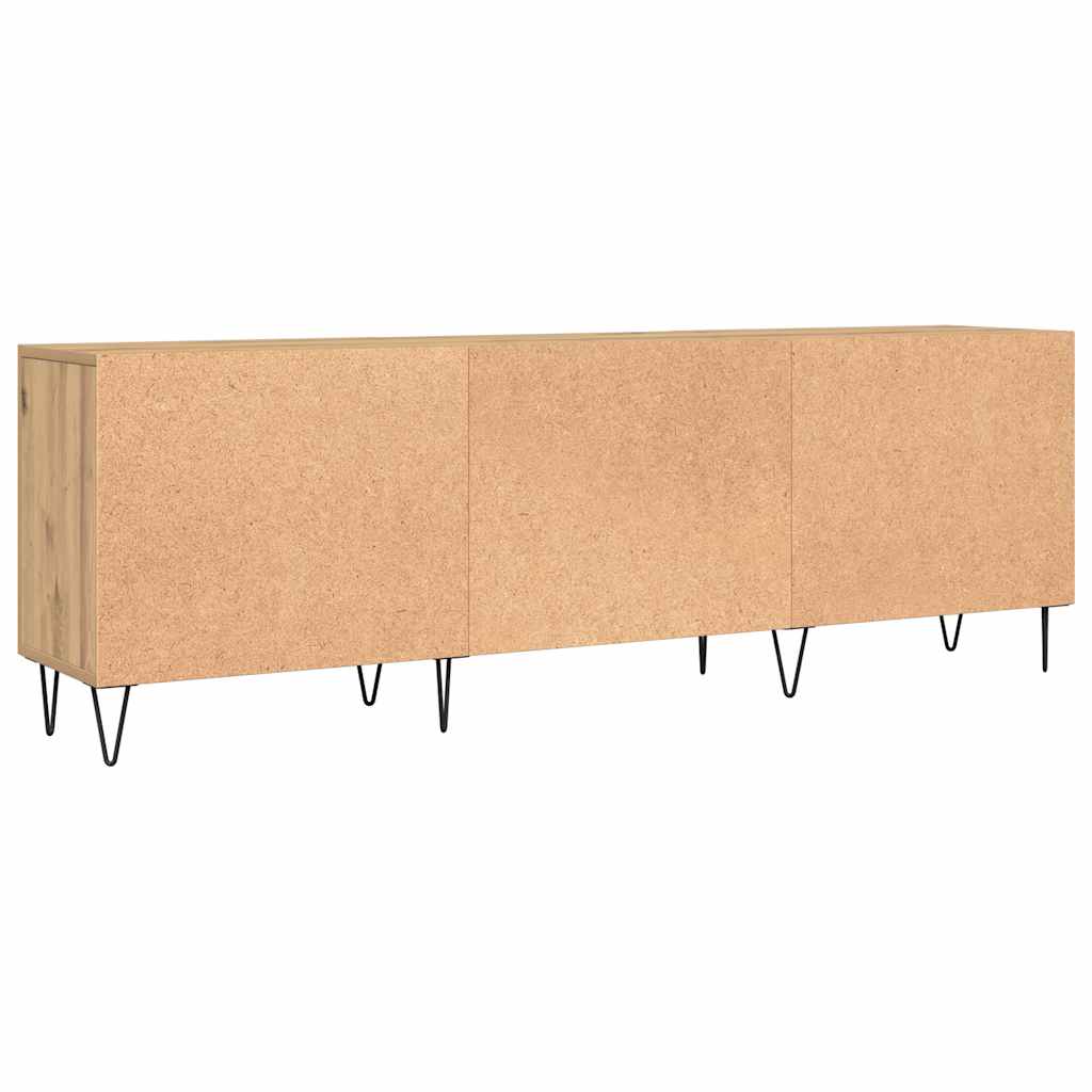 tv-bord 150x30x50 cm konstrueret træ kunsteg