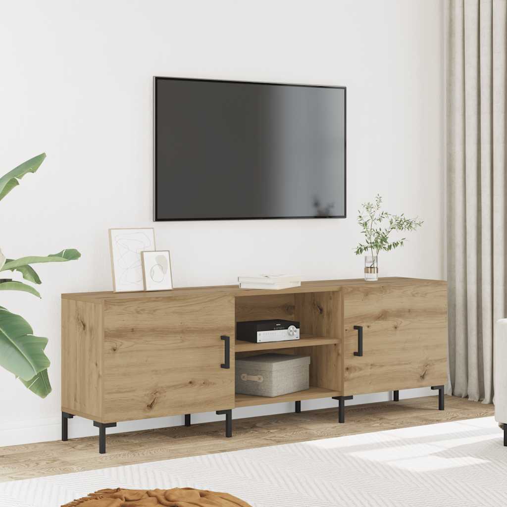 tv-bord 150x30x50 cm konstrueret træ kunsteg