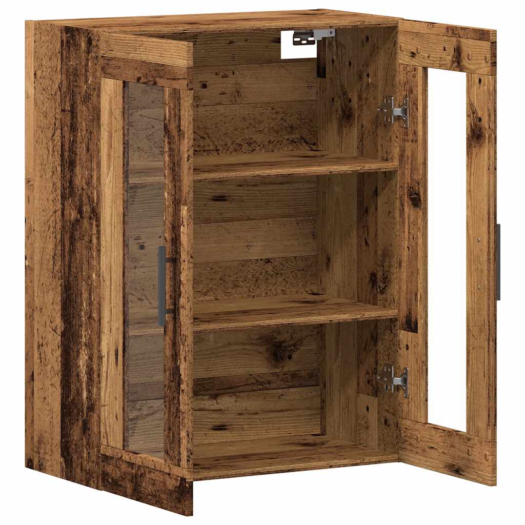 skænk 69,5x34x90 cm konstrueret træ antikt trælook