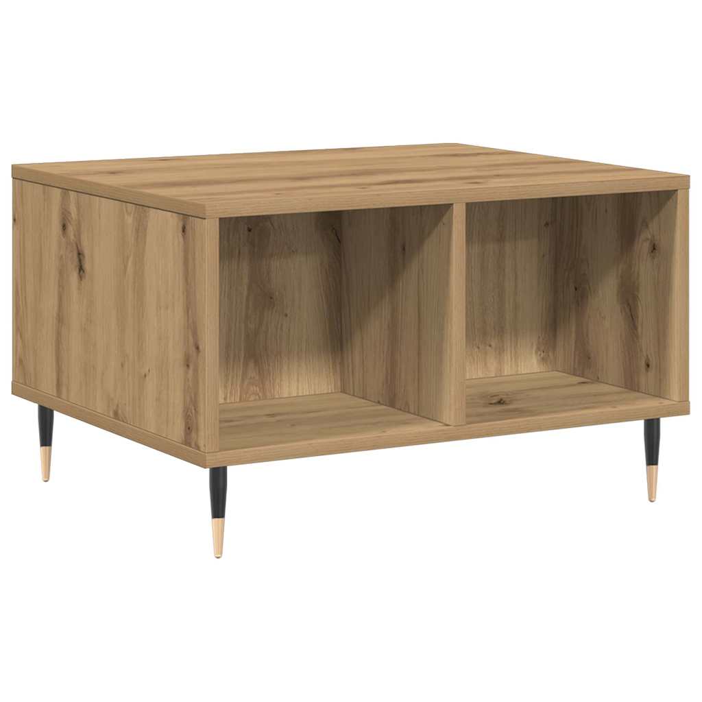 sofabord 60x50x36,5 cm konstrueret træ kunsteg