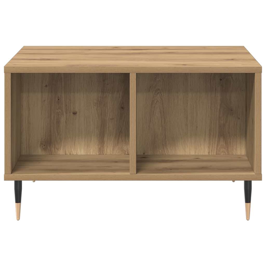 sofabord 60x50x36,5 cm konstrueret træ kunsteg