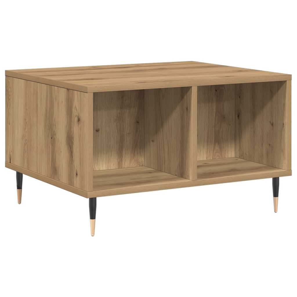 sofabord 60x50x36,5 cm konstrueret træ kunsteg