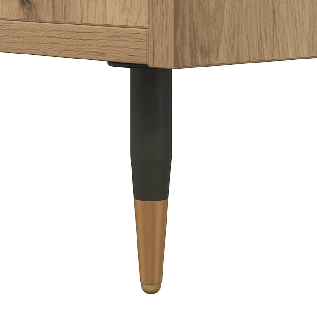 sofabord 60x50x36,5 cm konstrueret træ kunsteg
