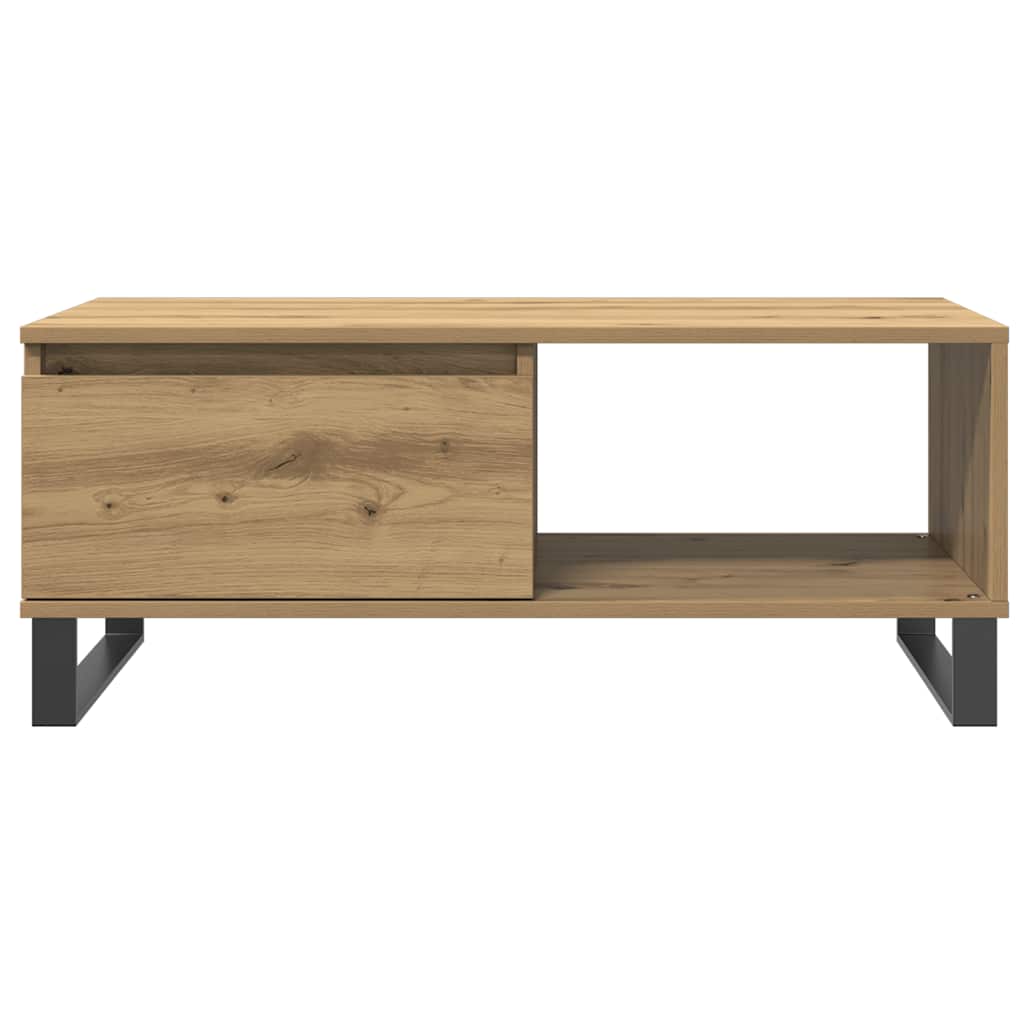 sofabord 90x50x36,5 cm konstrueret træ kunsteg