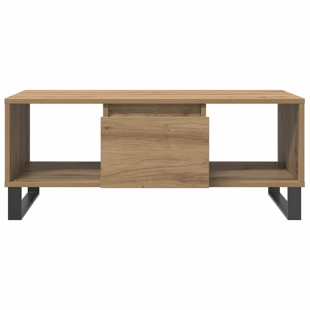 sofabord 90x50x36,5 cm konstrueret træ kunsteg