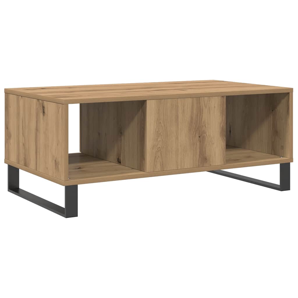 sofabord 90x50x36,5 cm konstrueret træ kunsteg