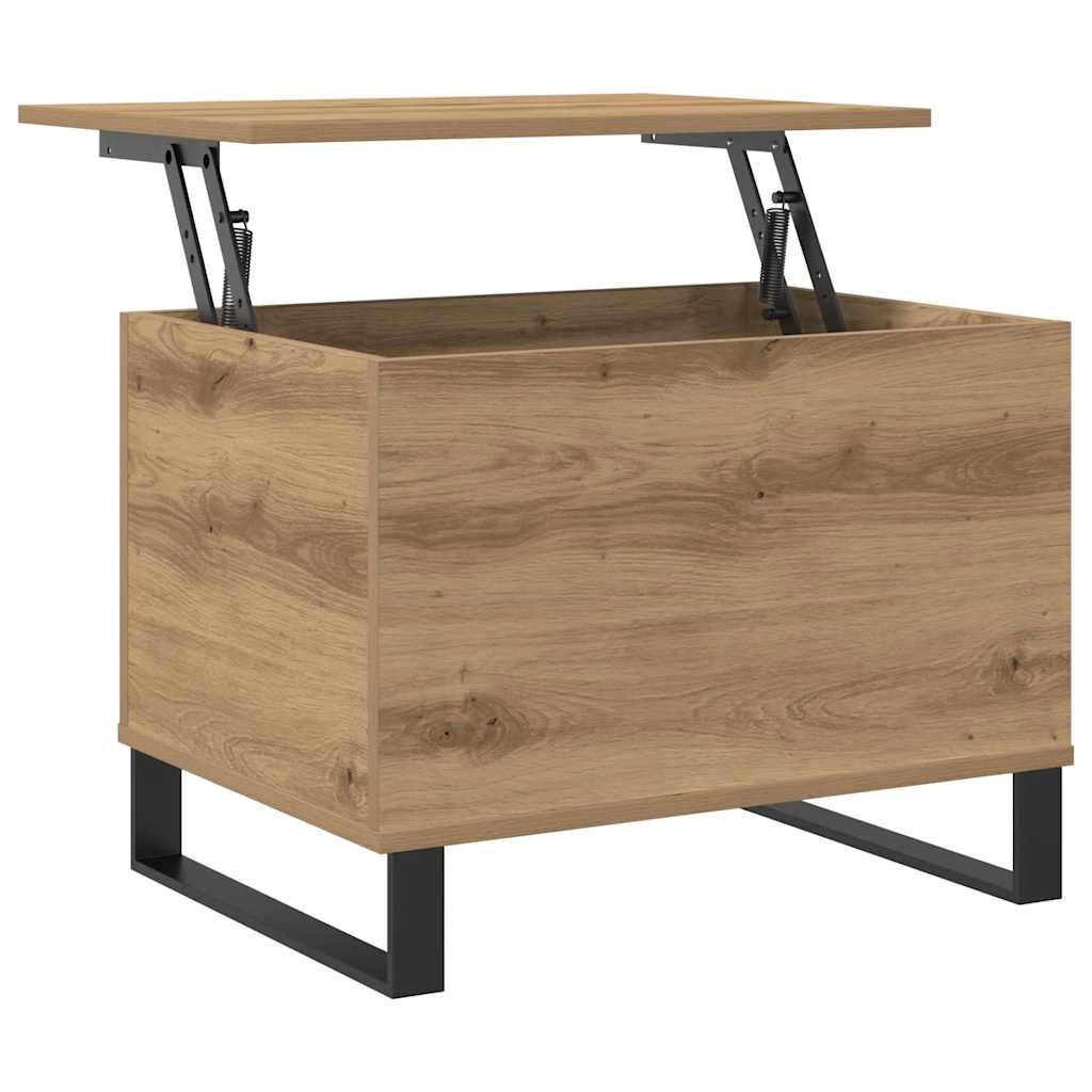 sofabord 60x44,5x45 cm konstrueret træ kunsteg