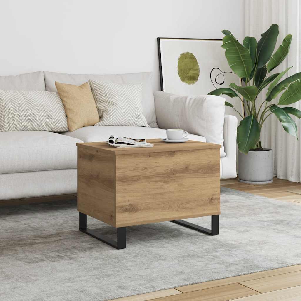 sofabord 60x44,5x45 cm konstrueret træ kunsteg