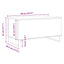 sofabord 90x44,5x45 cm konstrueret træ kunsteg