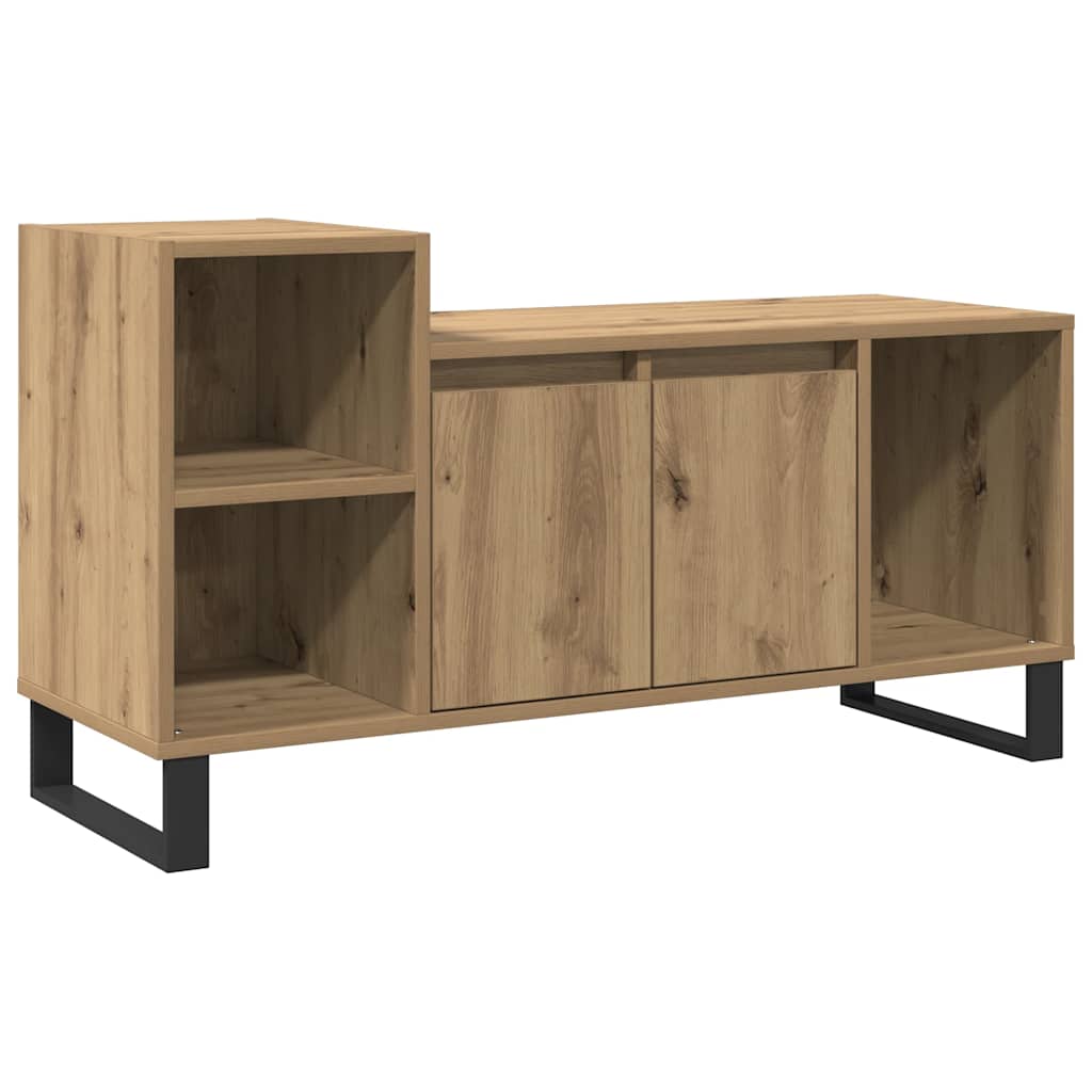 tv-bord 100x35x55 cm konstrueret træ kunsteg