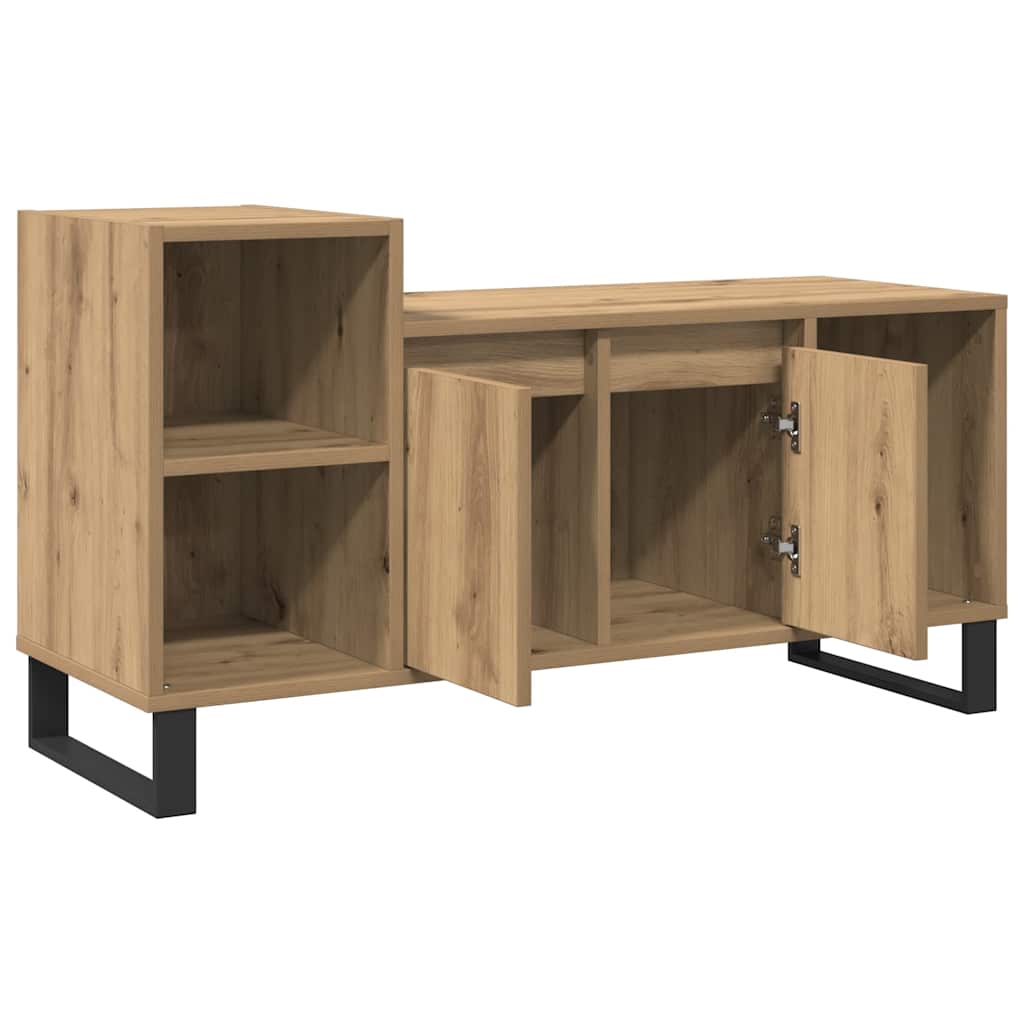 tv-bord 100x35x55 cm konstrueret træ kunsteg