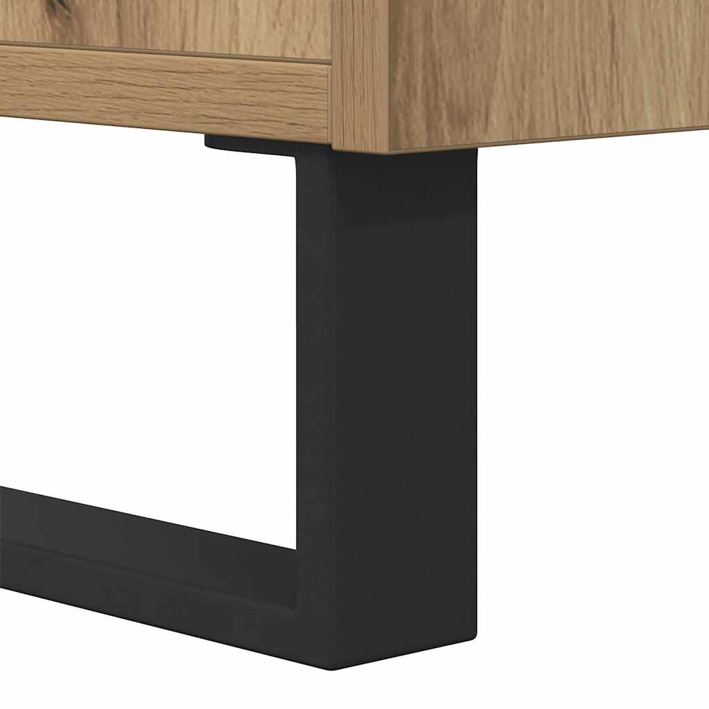tv-bord 100x35x55 cm konstrueret træ kunsteg
