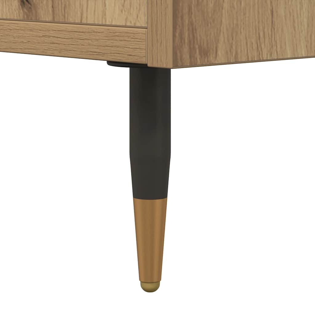 skab 60x36x110 cm konstrueret træ egetræsfarve
