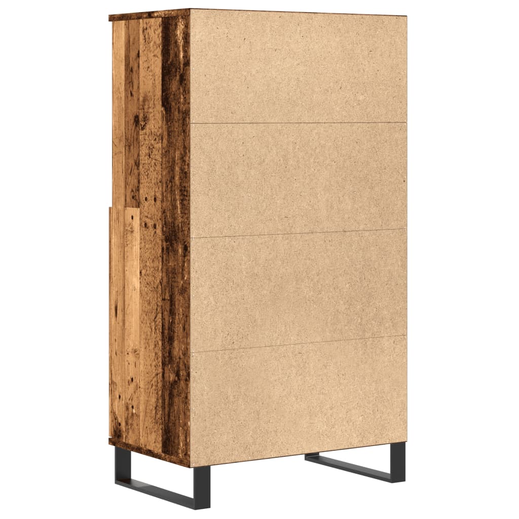 skab 60x36x110 cm konstrueret træ gammelt træ-look