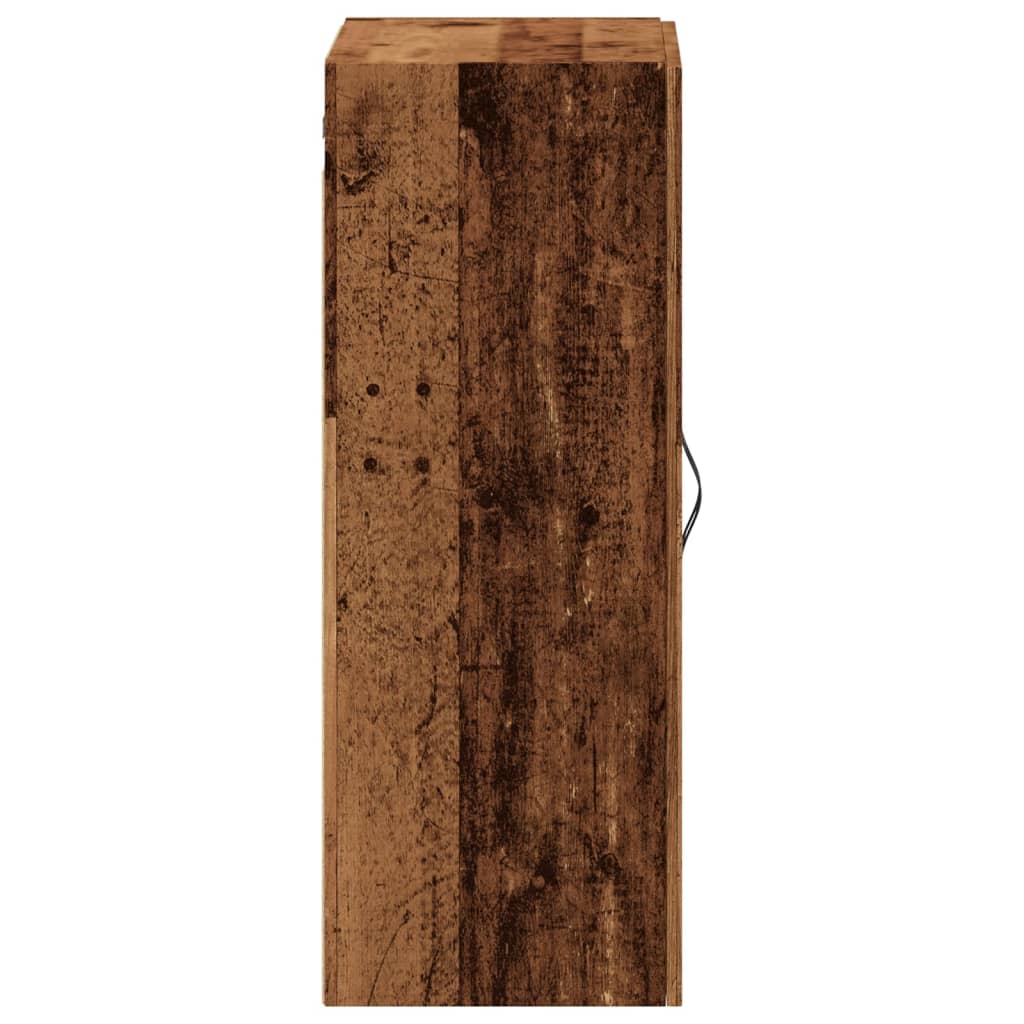 vægskab 69,5x34x90 cm konstrueret træ gammelt træ-look
