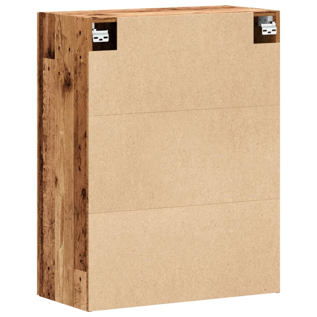 vægskab 69,5x34x90 cm konstrueret træ gammelt træ-look