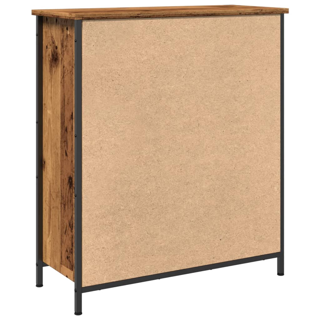 skab 70x30x80 cm konstrueret træ antikt trælook