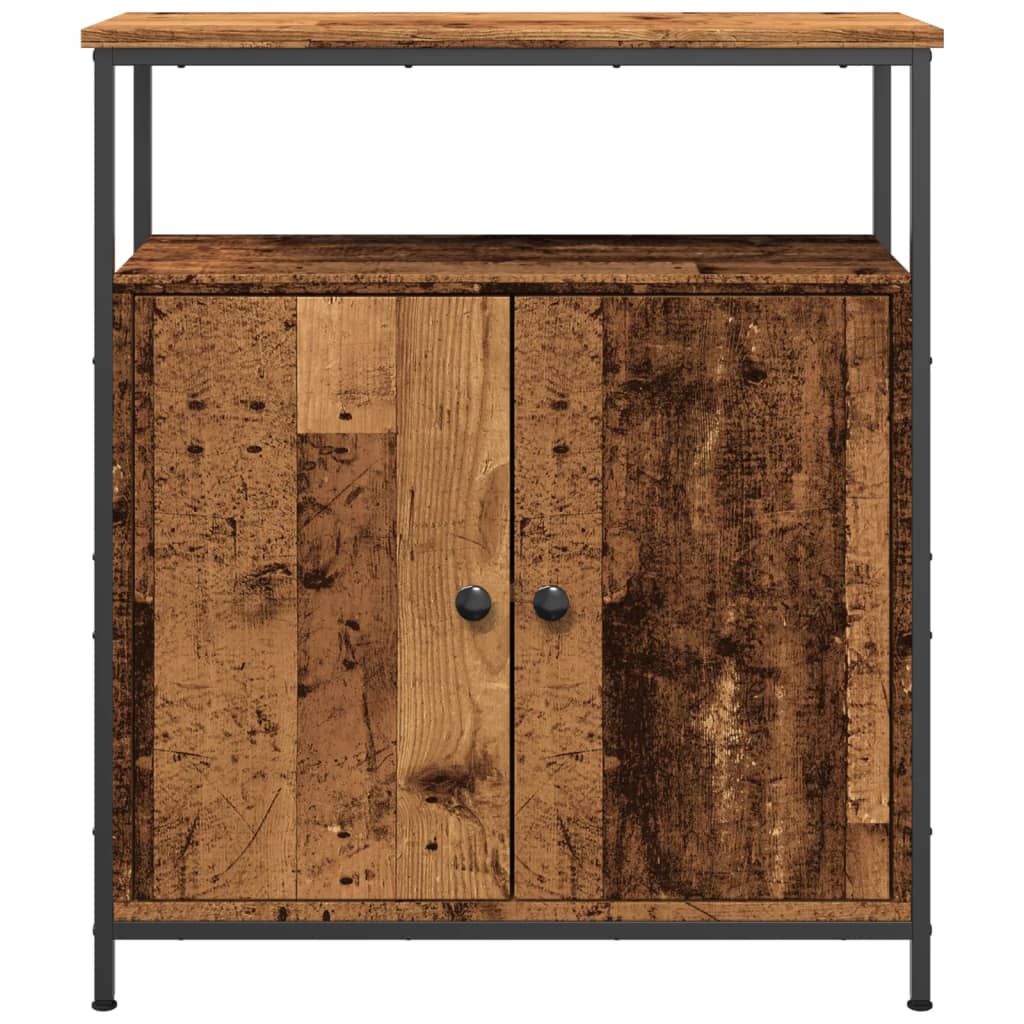 skab 70x30x80 cm konstrueret træ antikt trælook