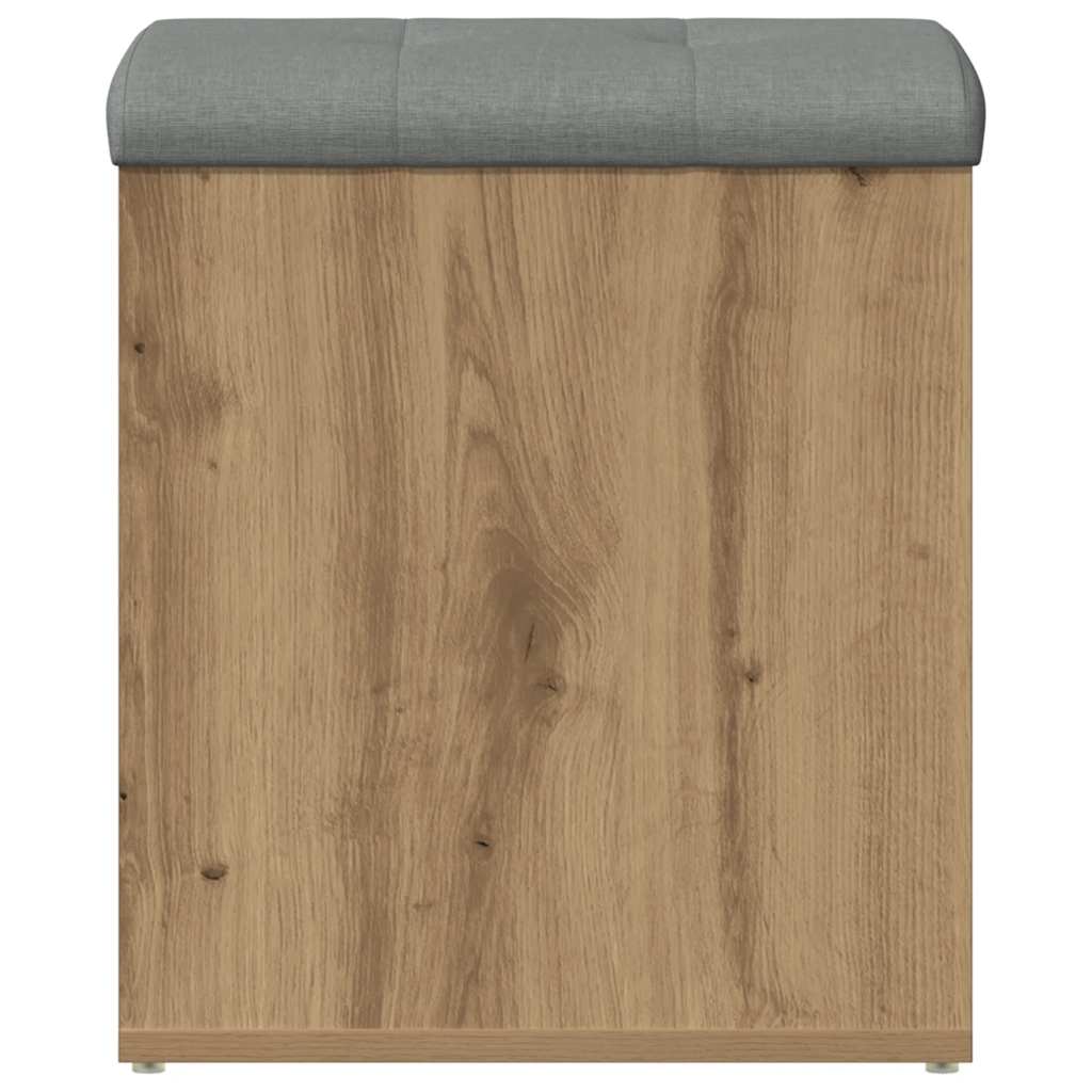 opbevaringsbænk 42x42x45 cm konstrueret træ kunsteg