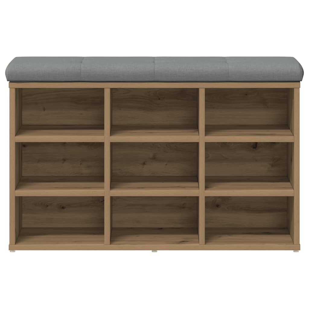skobænk 82x32x50 cm konstrueret træ kunsteg