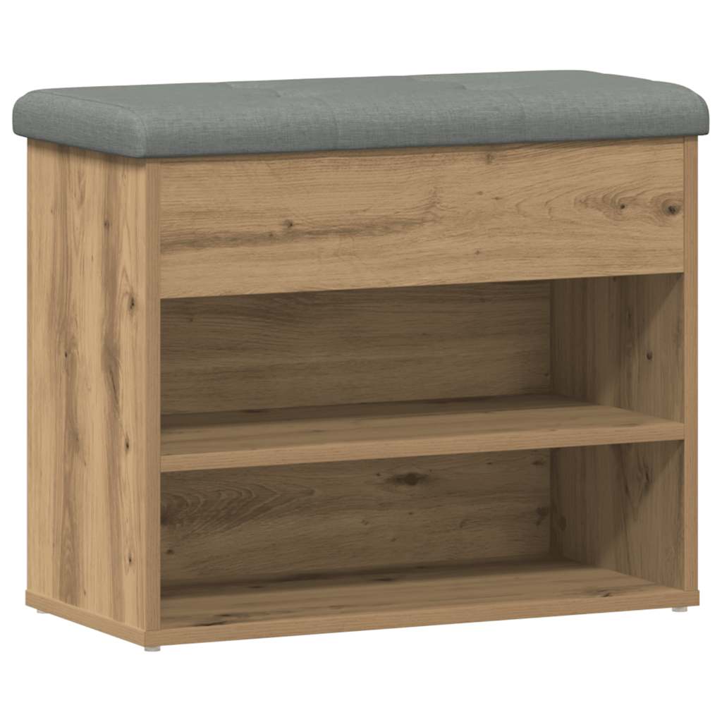 skobænk 62x32x50 cm konstrueret træ kunsteg