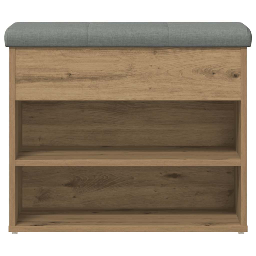 skobænk 62x32x50 cm konstrueret træ kunsteg