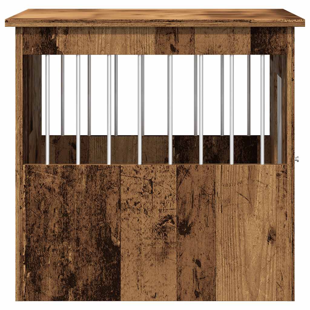 hundebur 45x62x59 cm konstrueret træ antikt træ