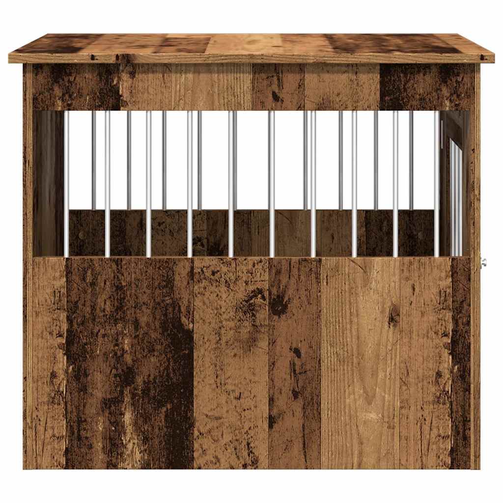 hundebur 55x75x65 cm konstrueret træ antikt træ