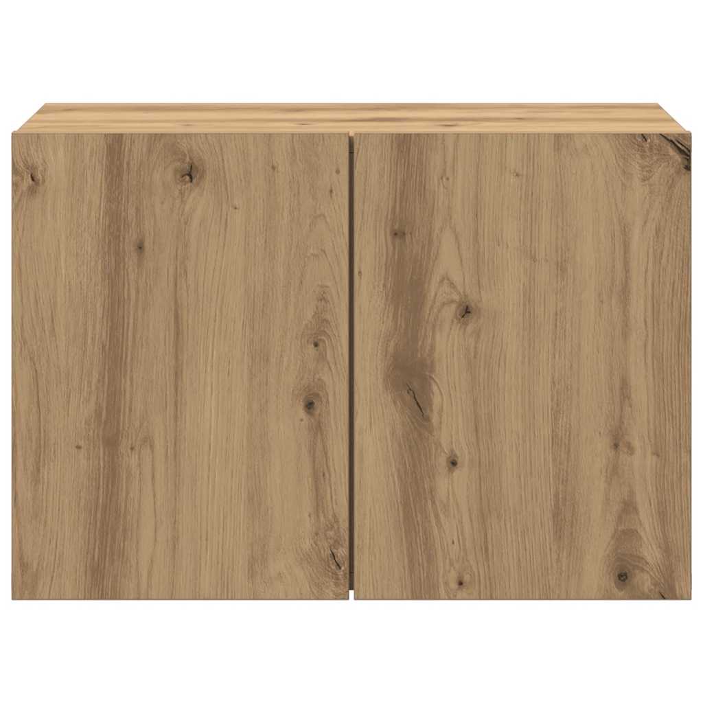 væghængt tv-bord 60x30x41 cm egetræsfarve
