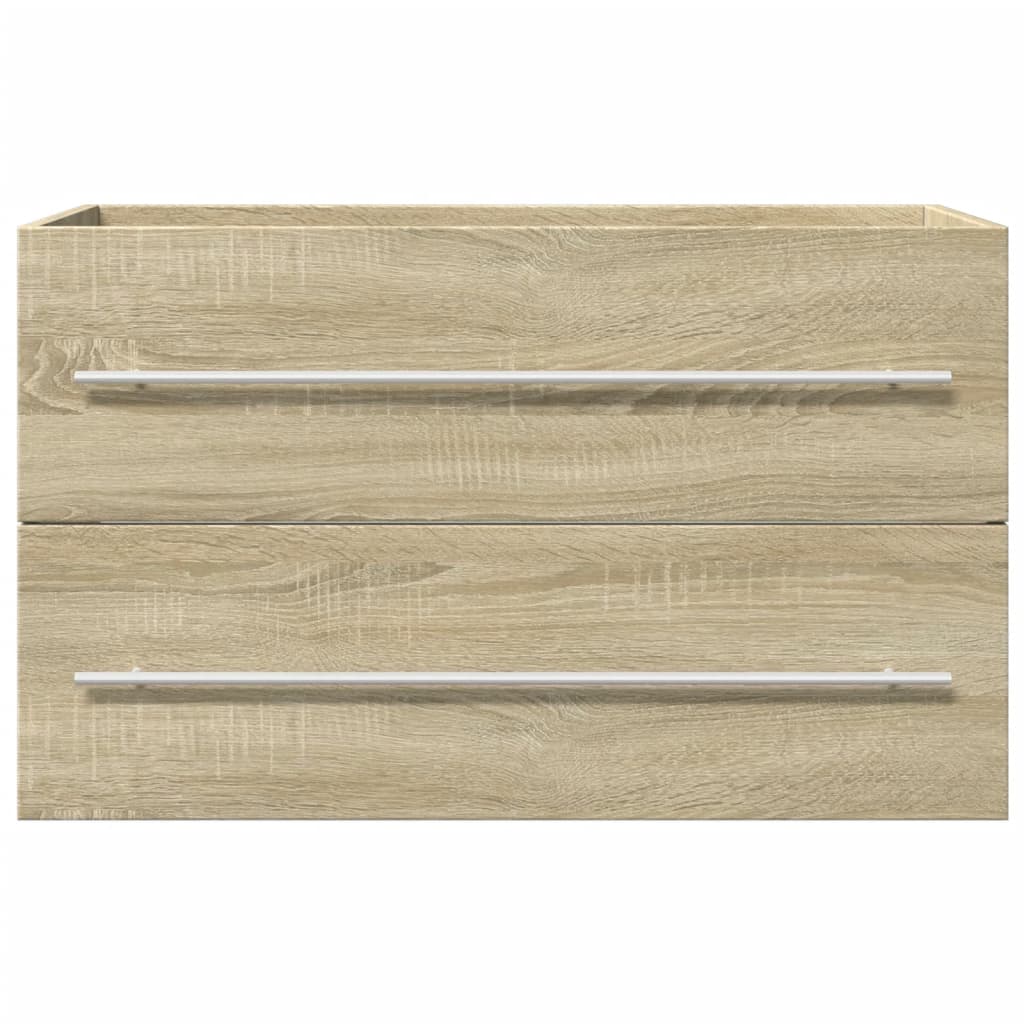vaskeskab 80x38,5x48 cm konstrueret træ gammelt trælook