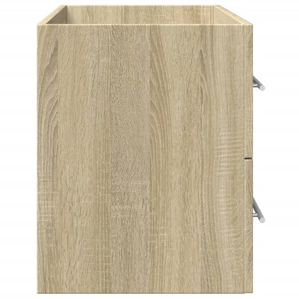vaskeskab 80x38,5x48 cm konstrueret træ gammelt trælook