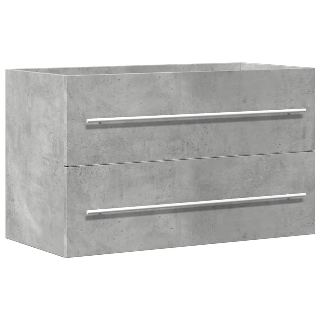 underskab til håndvask 80x38,5x48 cm konstrueret træ betongrå