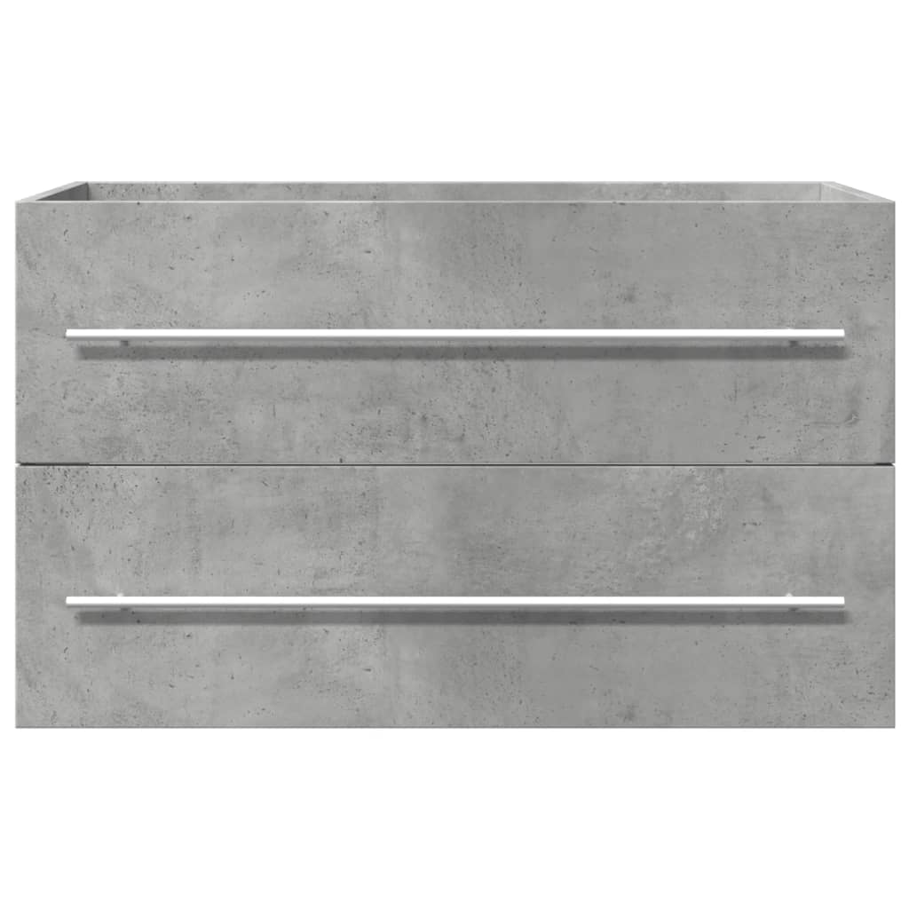 underskab til håndvask 80x38,5x48 cm konstrueret træ betongrå