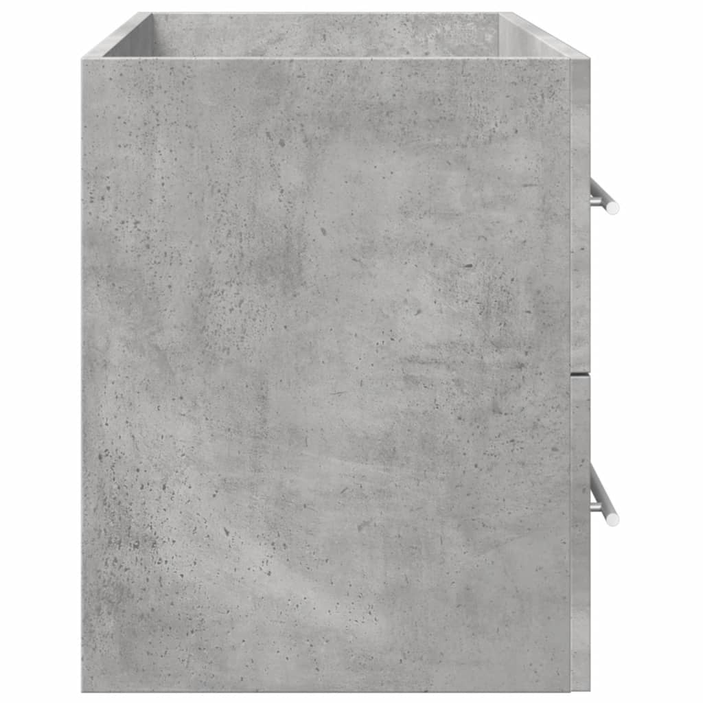underskab til håndvask 80x38,5x48 cm konstrueret træ betongrå