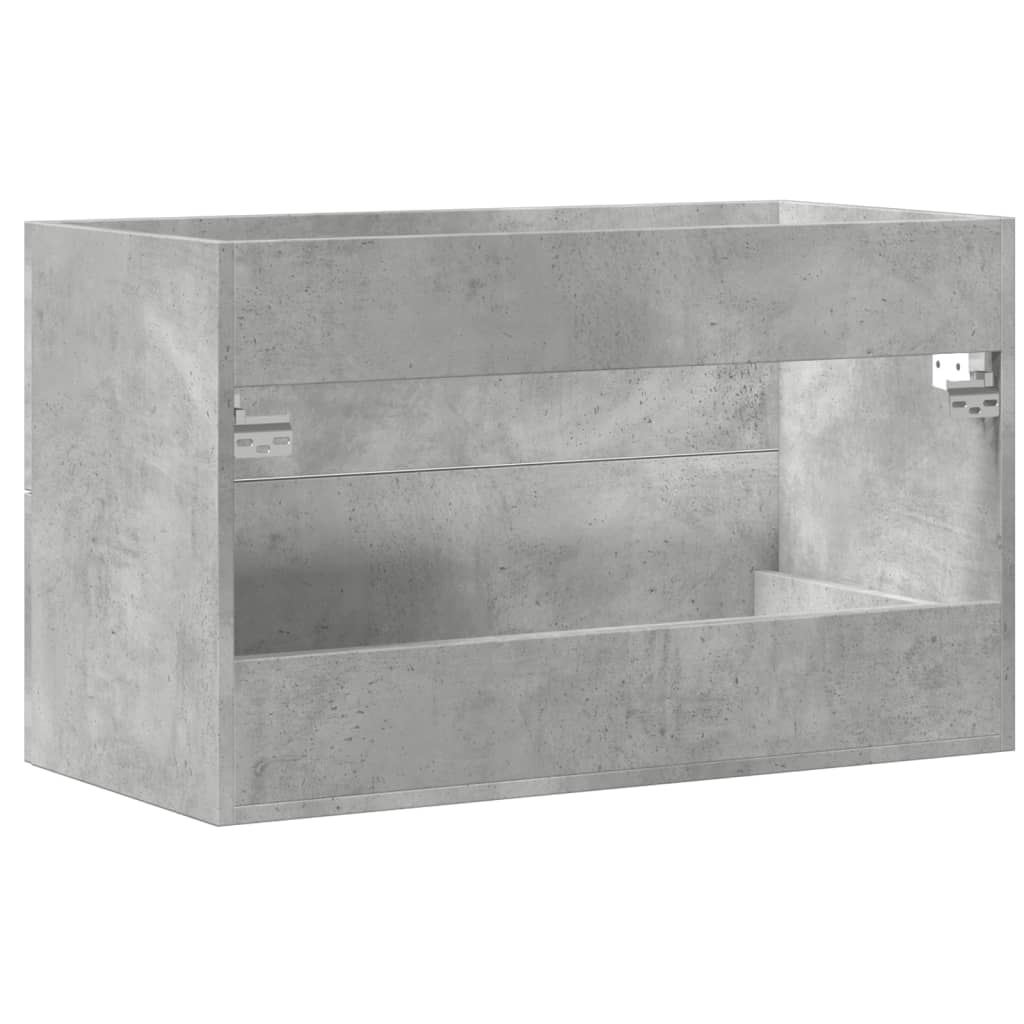 underskab til håndvask 80x38,5x48 cm konstrueret træ betongrå