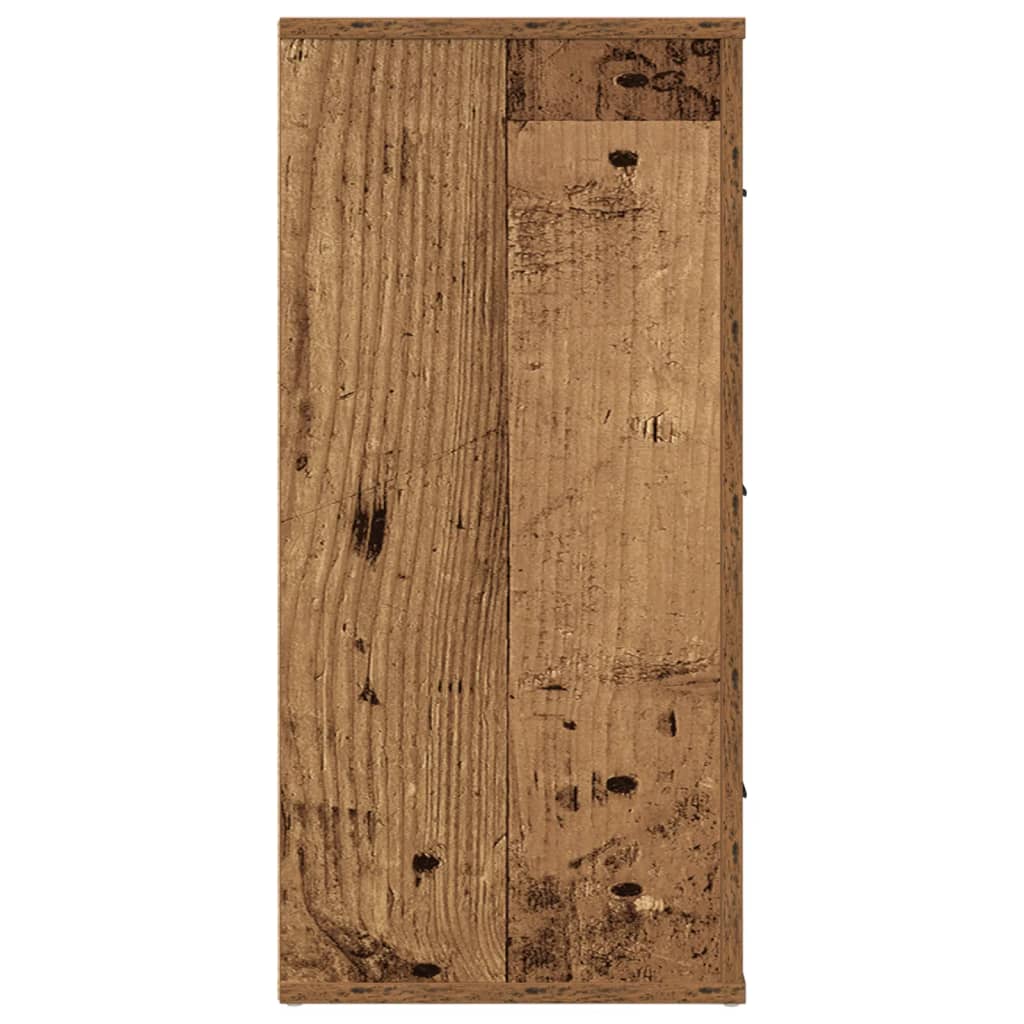 skænk 80x33x70 cm konstrueret træ gammelt træ-look
