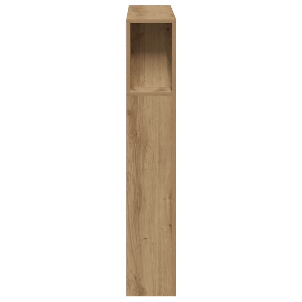 sengegavl m. LED-lys 100x18,5x103,5 cm konstrueret træ kunsteg