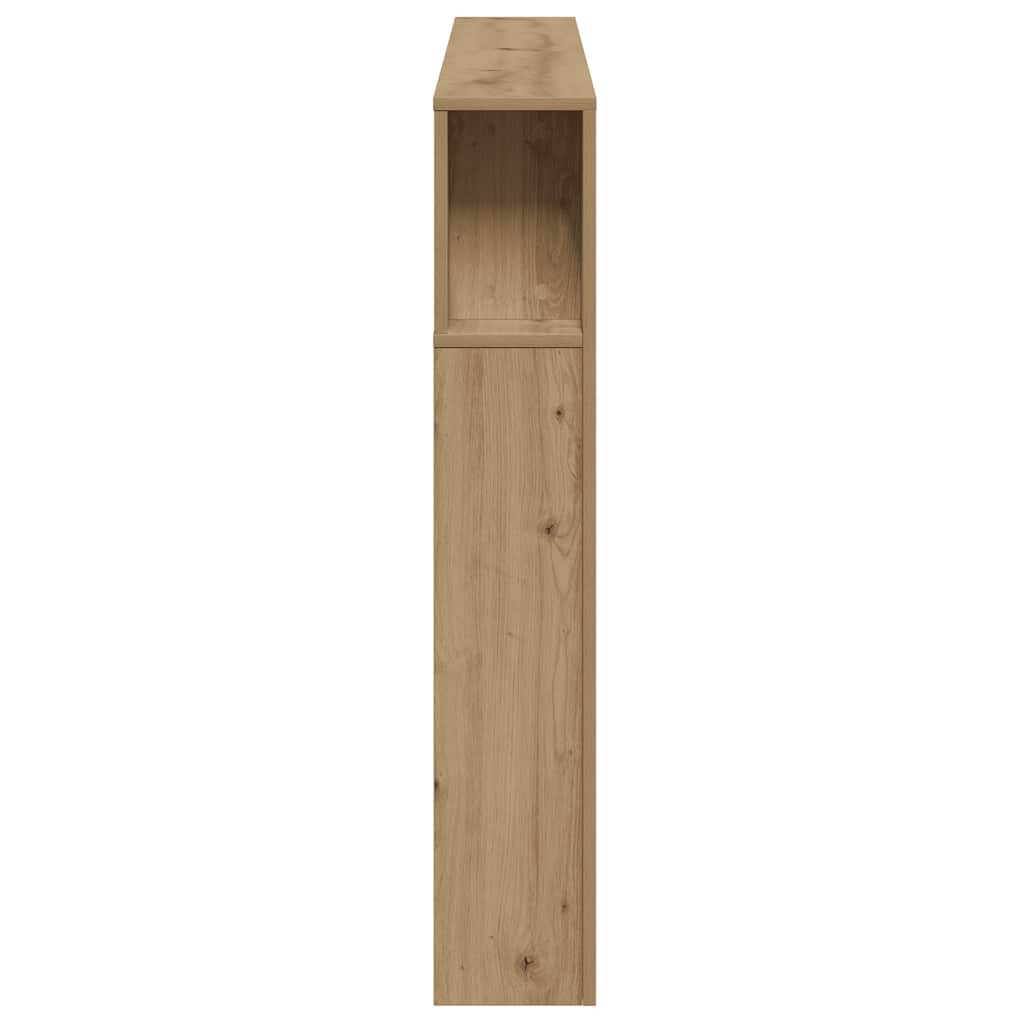 sengegavl m. LED-lys 180x18,5x103,5 cm konstrueret træ kunsteg