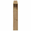 sengegavl m. LED-lys 220x18,5x103,5 cm konstrueret træ kunsteg