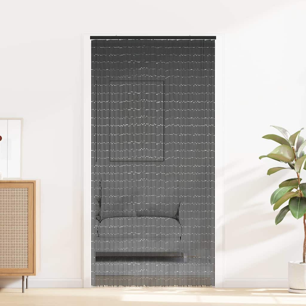 insektgardin til døren 100x220 cm bambus mørkegrå