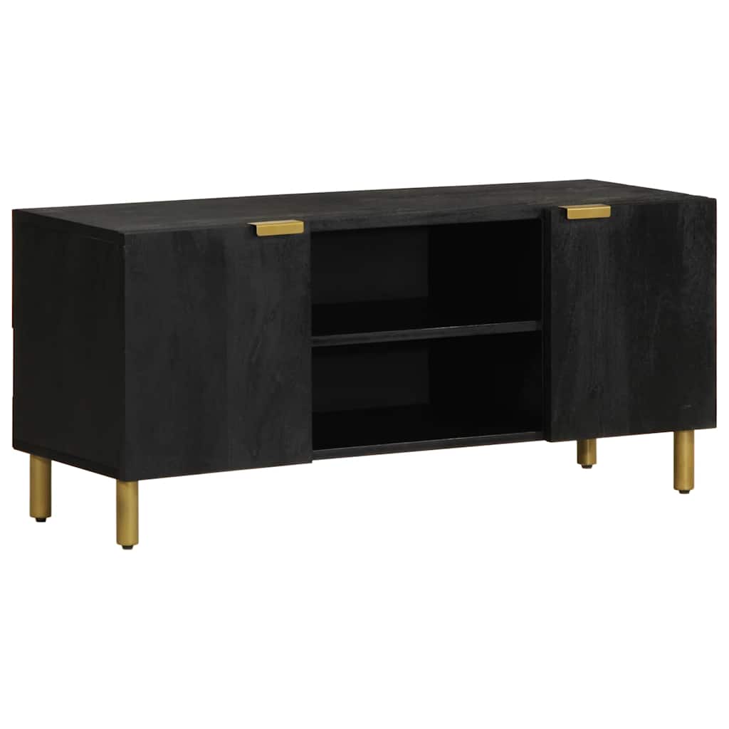 tv-bord 105x33x46 cm konstrueret træ sort